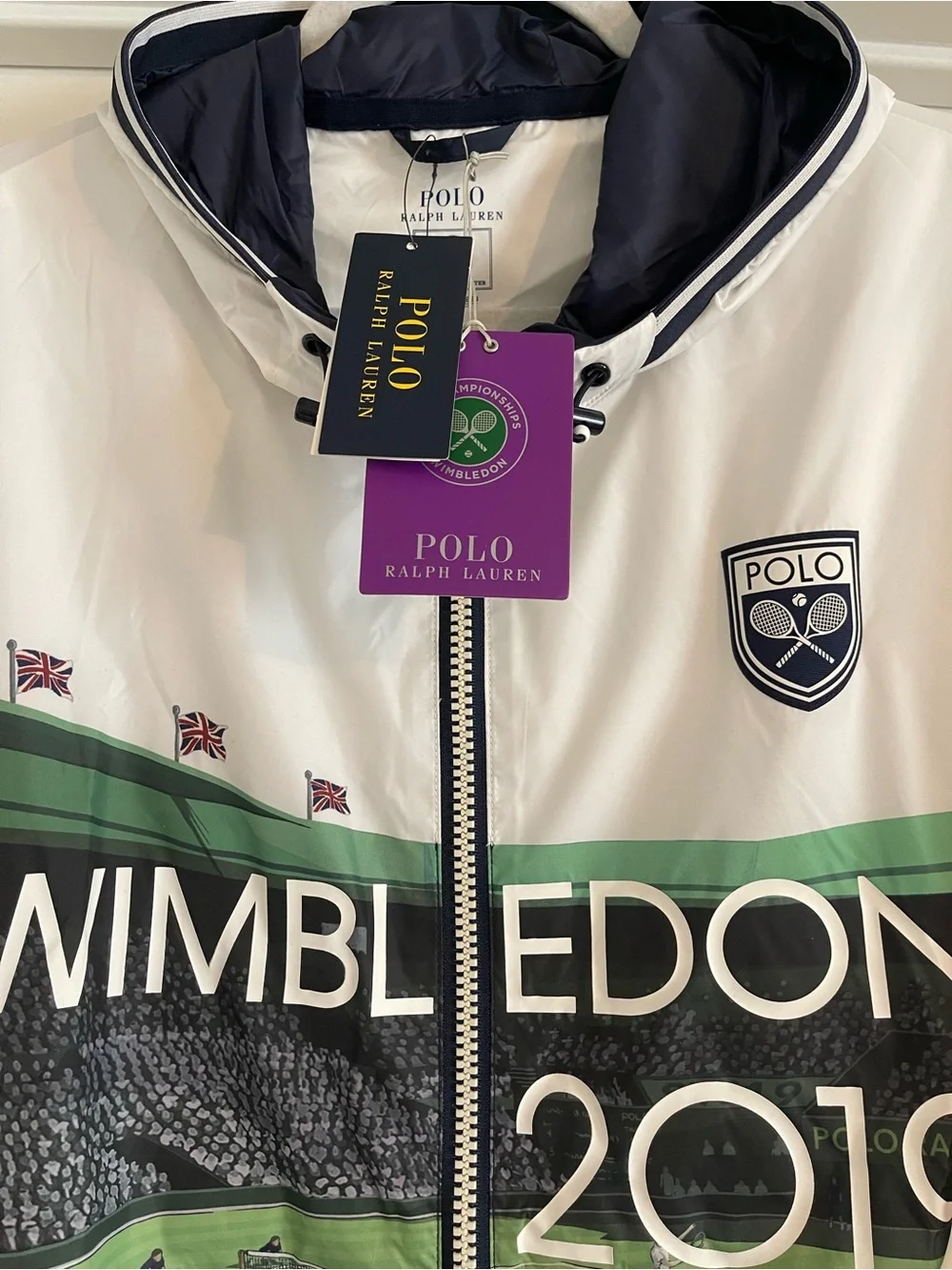 Polo Ralph Lauren Jacket Windbreaker Wimbledon 2019 Tennis London NWT XXL